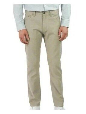 NWT Jachs NY 5-Pocket Men's 36x29 Tan Straight Fit Pants Stretch Fabric d1939